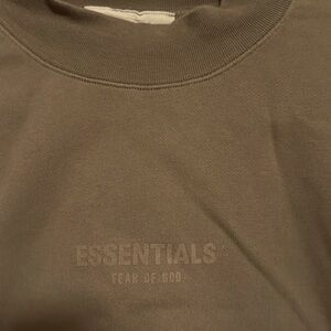 Essentials, fear of God, long sleeve brown sweatshirt, 100% authentic